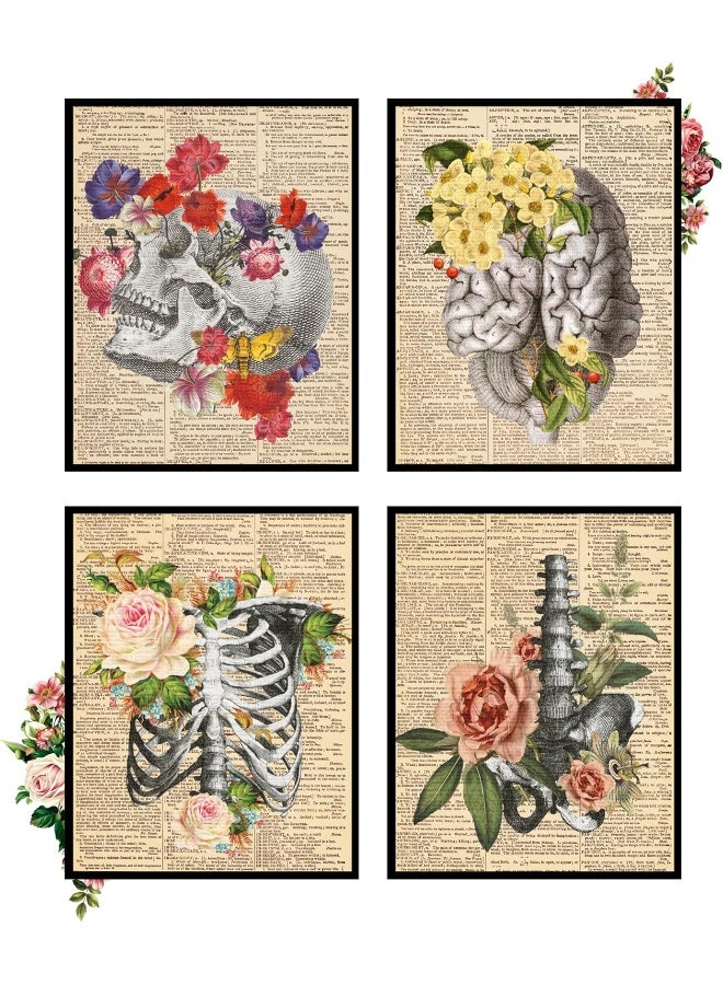 Insire Anatomy Art, Anatomy Wall Art, Medical Art Wall Decor, Human Anatomy Decor, Anatomy Pictures Wall Decor, Anatomy Posters Aesthetic, Skull Pictures - Unframed (8x10â€) - Image 1