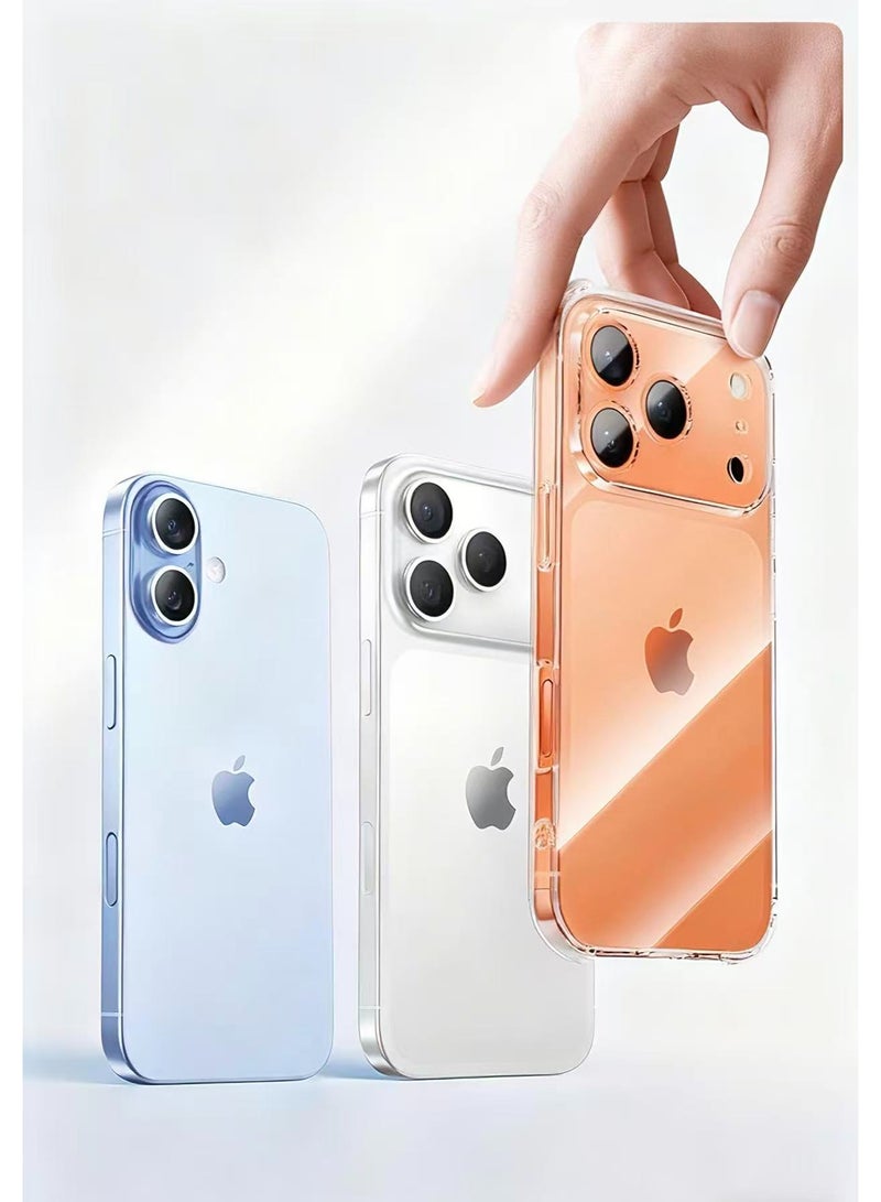 حقيبة iPhone 17 سلسلة مقاومة للصدع شفافة كاملة النطاق ناعمة - Image 2