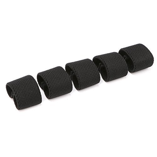 JASGOOD Nylon Canvas Web Belt Elastic Loop Keeper for 1.5inch Wide Belt 5 of Set(1.5 Inch Wide,Black) - Image 4