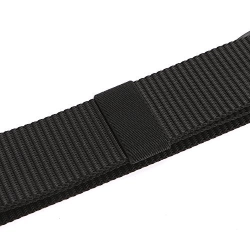 JASGOOD Nylon Canvas Web Belt Elastic Loop Keeper for 1.5inch Wide Belt 5 of Set(1.5 Inch Wide,Black) - Image 2