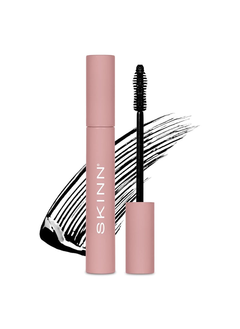 Skinn SKINN Lash-Redemption 4-in-1 Mascara - Eyelash Mascara with Soft Bristle & Hourglass Applicator Thickens, Curls, Lengthens & Nourishes Lashes - Alcohol-Free Formula, Clump & Flake Resistant 