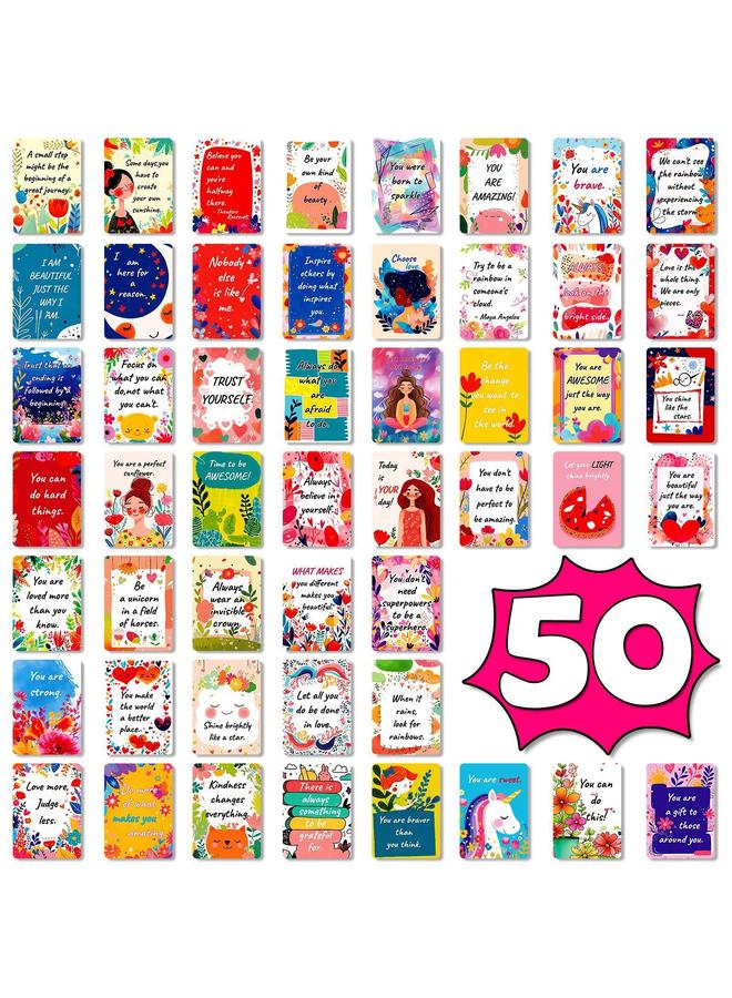 Bluejw Selling New 50 Cartoon Positive Energy Incentive Text Postcards Selling High-end Simple Exciting - Image 1