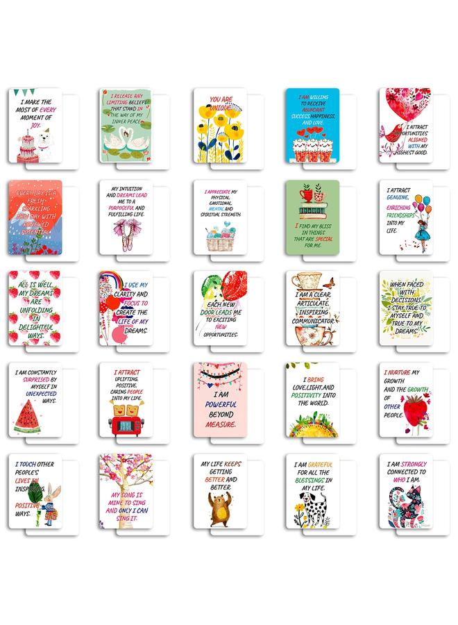 Bluejw Selling New 50 Cartoon Positive Energy Incentive Text Postcards Selling High-end Simple Exciting - Image 4