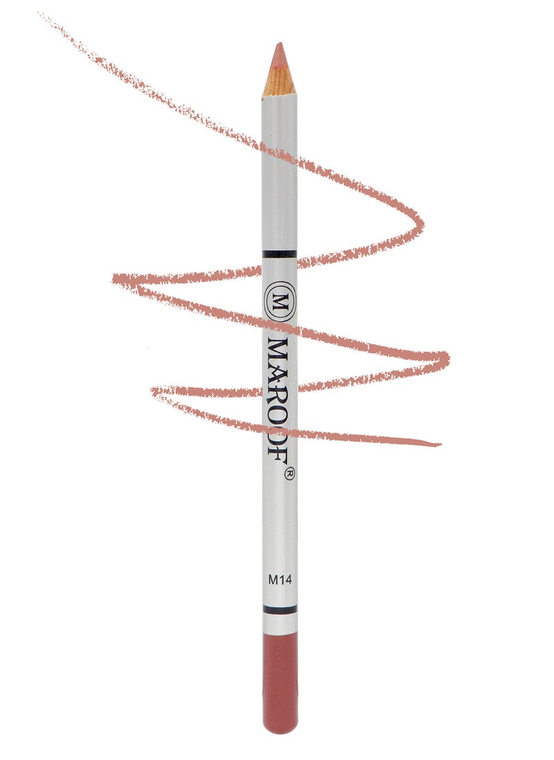 MAROOF Soft Eye and Lip Liner Pencil M14 Nude - Image 2