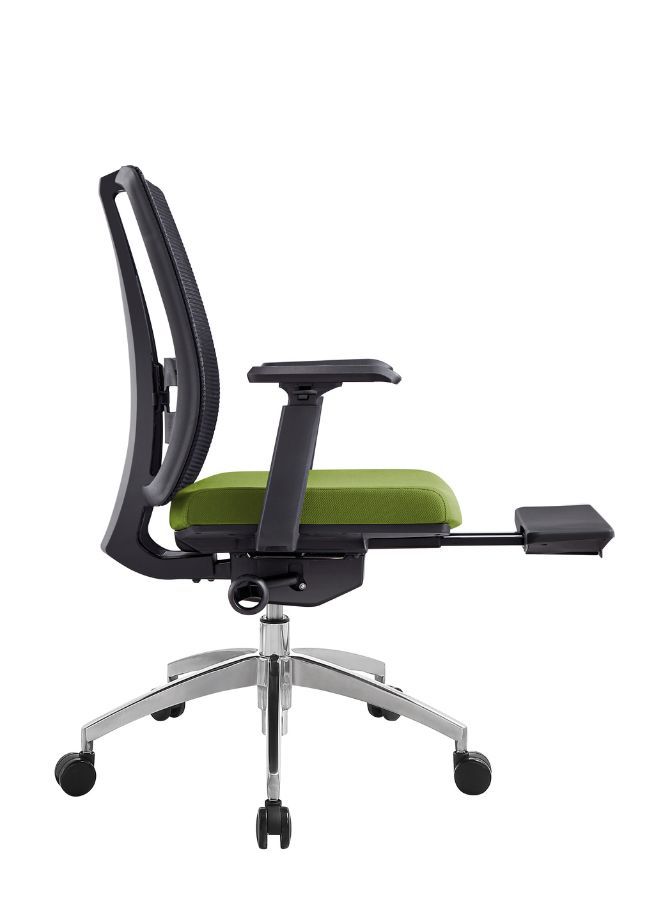 Generic Modern Ergonomic Office Chair with Adjustable Armrest and Footrest for Office Executives and Managers, Green - Image 2
