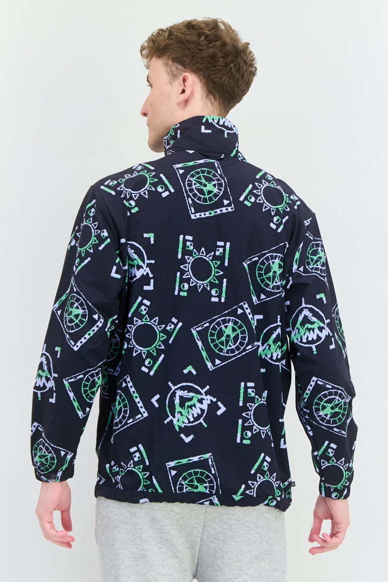 adidas Originals Men Sportswear Fit Long Sleeves Training Jacket, Navy Combo  - Image 2
