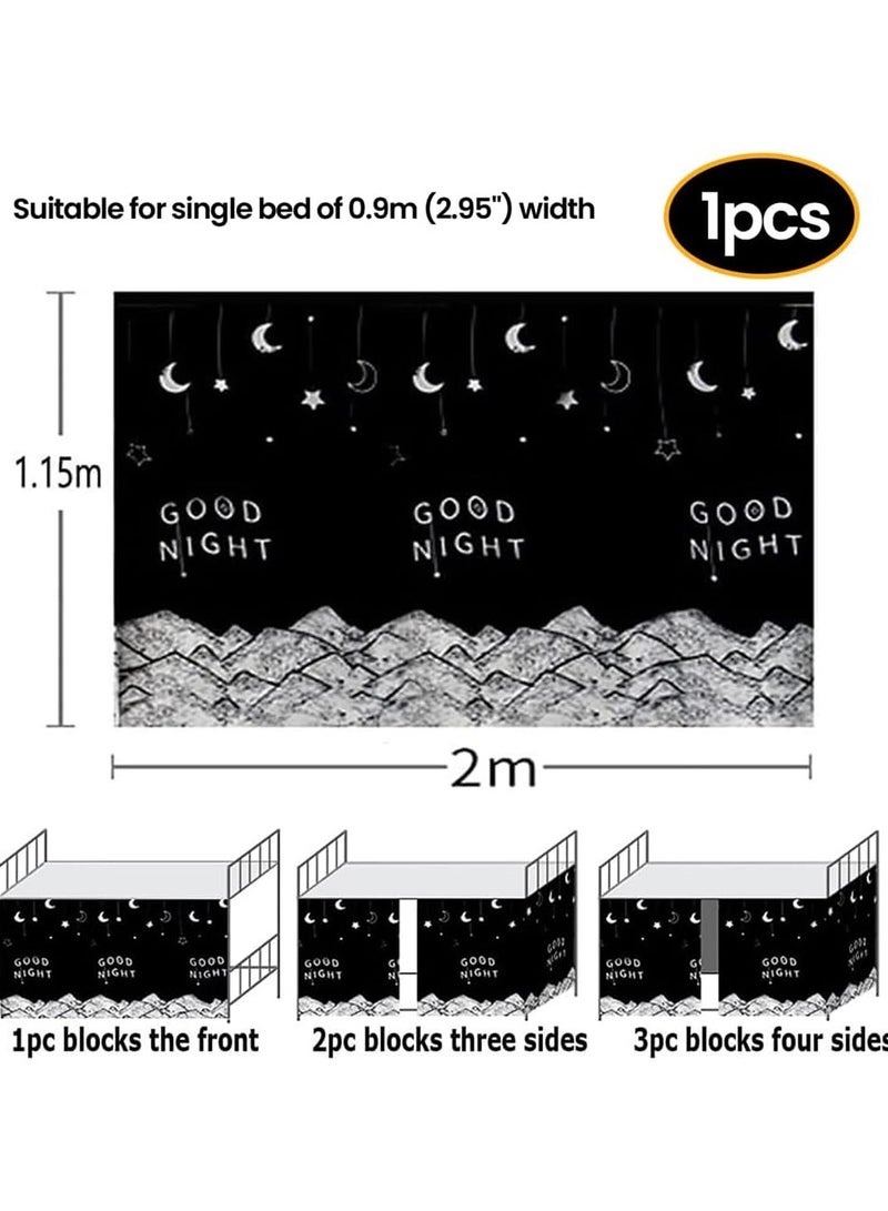 ستارة عازلة للضوء لغرفة النوم، مناسبة لسرير بطابقين مزخرف، غطاء خصوصية لزميل السكن، ستارة معتمة لتزيين خلفية الصور، للمنزل الجامعي - Image 2