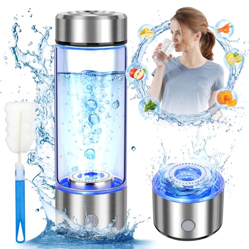WIYYH 2025 Upgrade Hydrogen Water Bottle, Hydrogen Water Generator with Advanced SPE PEM Technology, 420ml(14OZ) Hydro Water Machine, Portable Water Ionizer for Office, Travel, Fitness & Everyday Hydration - Image 1