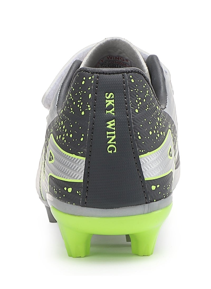 SKY WING Boys And Girls Soccer Cleats FG Sole Hook And Loop Soccer Shoes For Unisex Kid Indoor Outdoor Hook & Loop Football Shoes Suitable Little Kid And Big Kid - Image 4