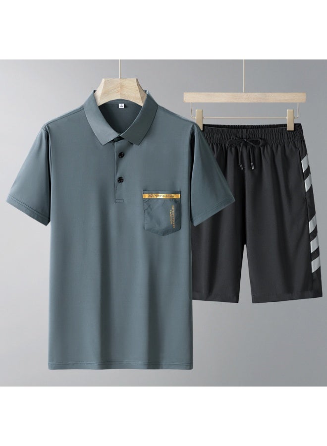 KUYING New Fashion Ice Silk Speed Drying Sports Set - Image 1