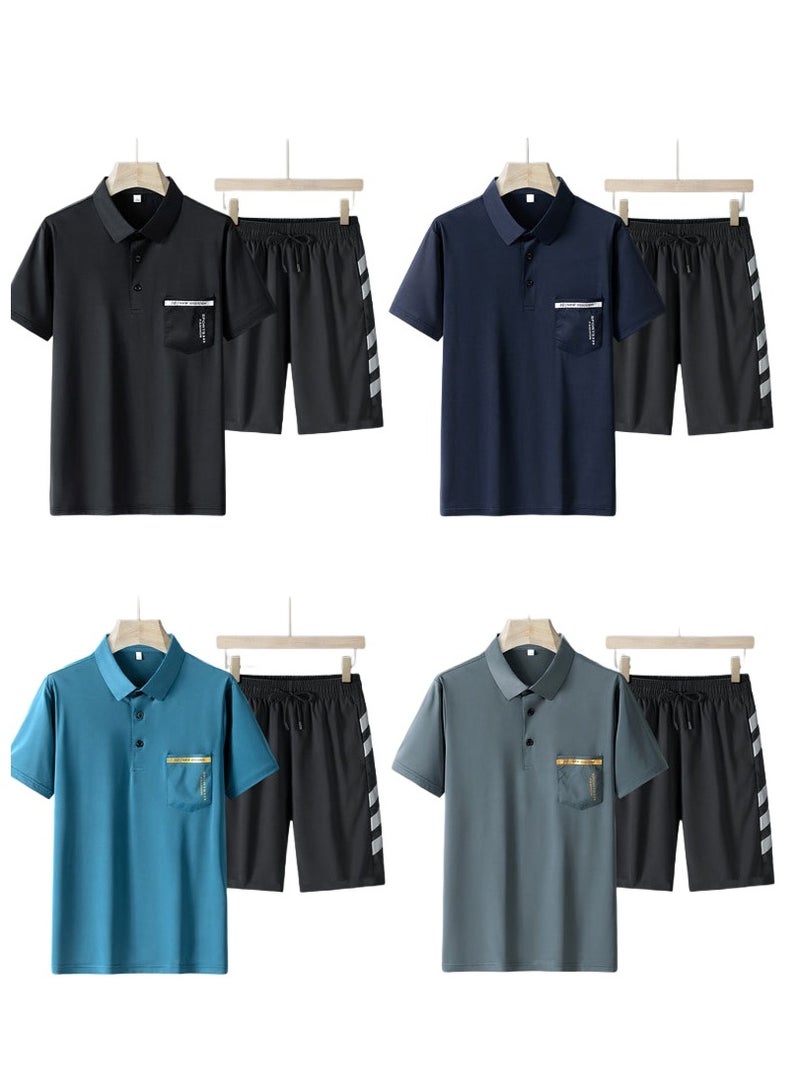 KUYING New Fashion Ice Silk Speed Drying Sports Set - Image 2