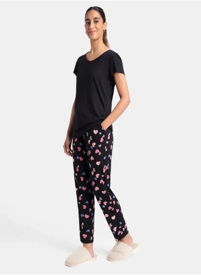جوكي Jockey RX85 Women's Micro Modal Cotton Short Sleeve T-Shirt & Pyjama Sleep Set