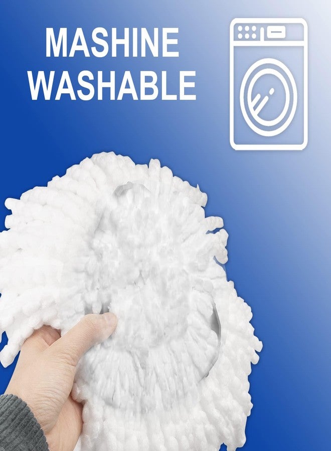 HiBaby 4 Pack Mop Head Replacement Compatible with O Cedar Mop Replace Head EasyWring 1-Tank, Microfiber Spin Mops Refills, Easy Cleaning - Image 3