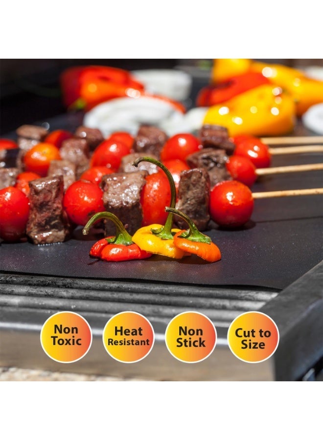 Chabeia 2 Pcs Extra Thick Non-Stick Oven Liners, Versatile for Electric, Gas, And Grill Use for Restaurant Eid for Fan Assisted Ovens,  Large Heavy Duty 60cm x 40cm 0.2mm for Easy Cleaning（Black） - Image 4