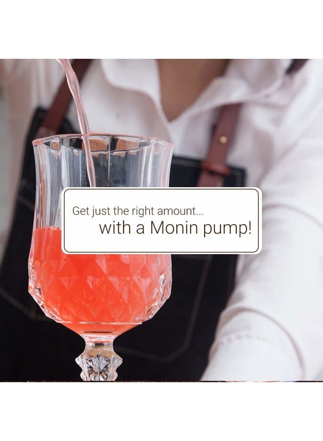 Monin Syrup Pump, Exclusively for 750ml (25.4 fl oz) Glass Bottles | Mess-Free Dispensing + Tip Cover Included (White) - Image 4