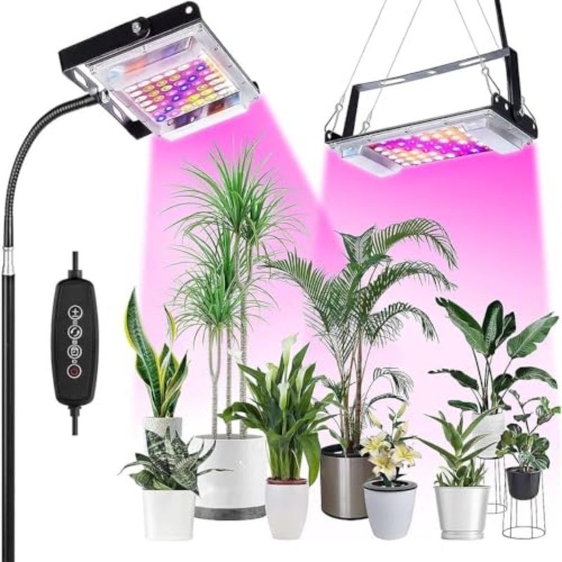 150W Full Spectrum Plant Lamp, Plant Grow Light with Stand, 4 Modes and 6-Level Dimmable, Adjustable Tripod Stand, LED Grow Light for Various Plants Growthbaihuo - Image 1