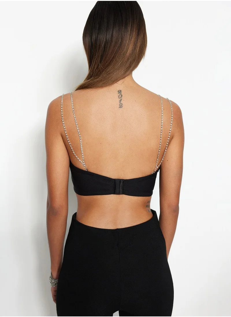 trendyol Embellished Strappy Bustier
