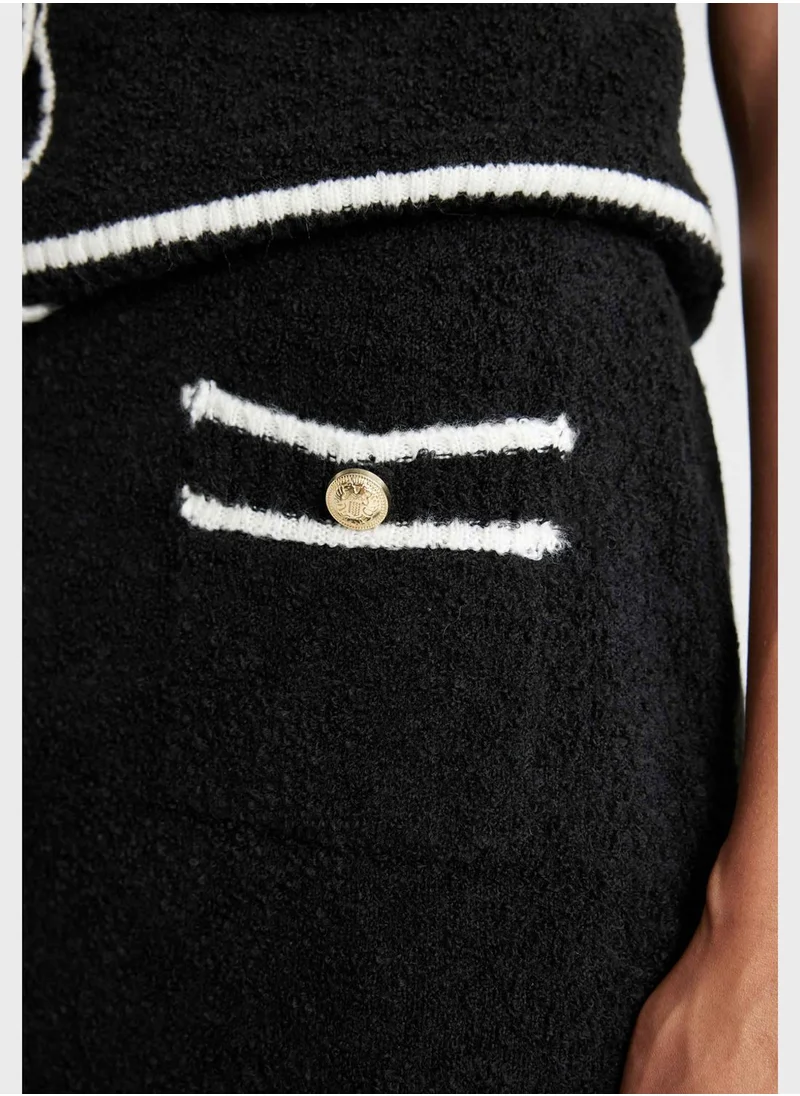 DeFacto Fitted Pocked Detail Mini Skirt