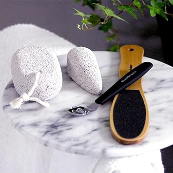 Manicare Skin Polishing Stone Natural Pumice Exfoliates Hard Dead Dry Skin Perfect For Professional Salon Home Pedicure Prevents Corns Calluses And Cracked Heels Smooths Skin Elbows And Knees - Image 5