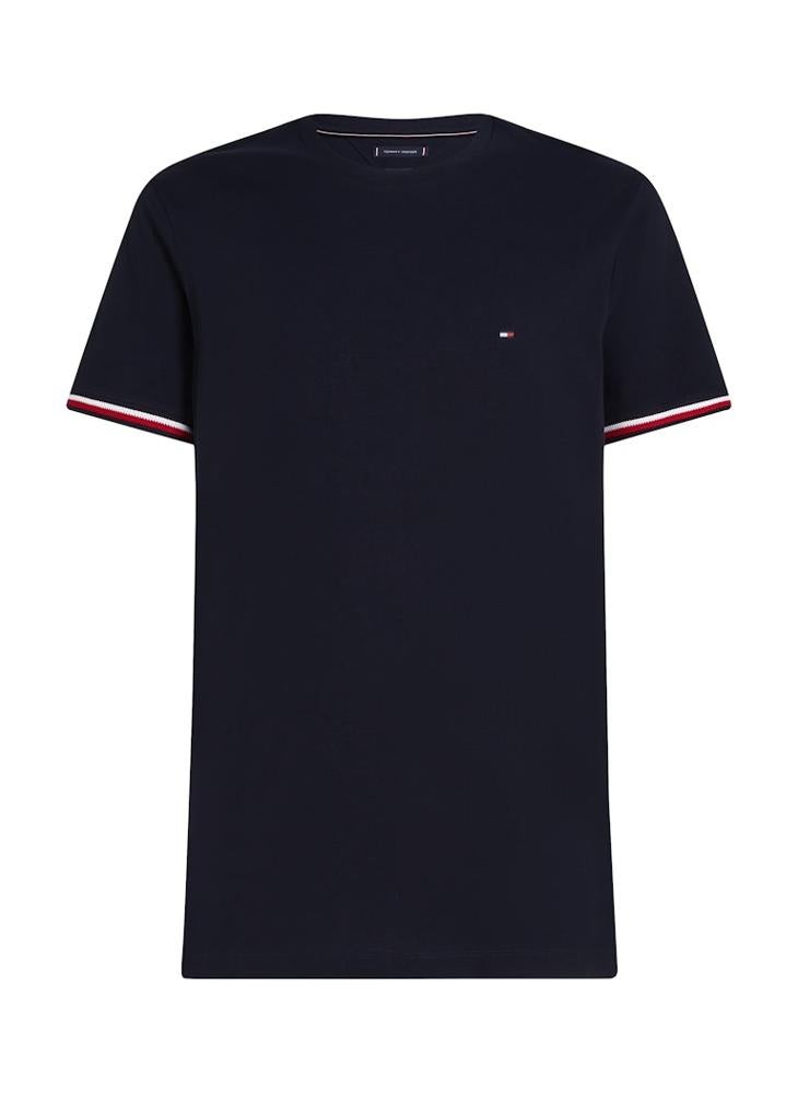 TOMMY HILFIGER Global Stripe Cuff T-Shirt  - Image 5