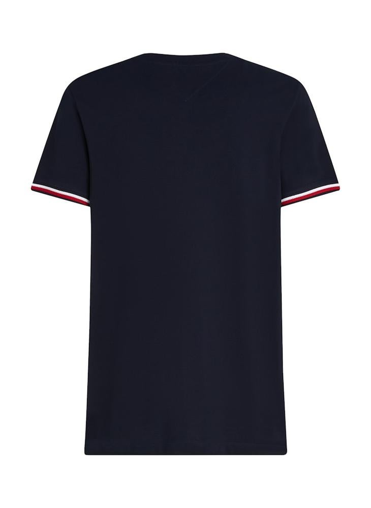 TOMMY HILFIGER - Global Stripe Cuff T-Shirt - Image 1
