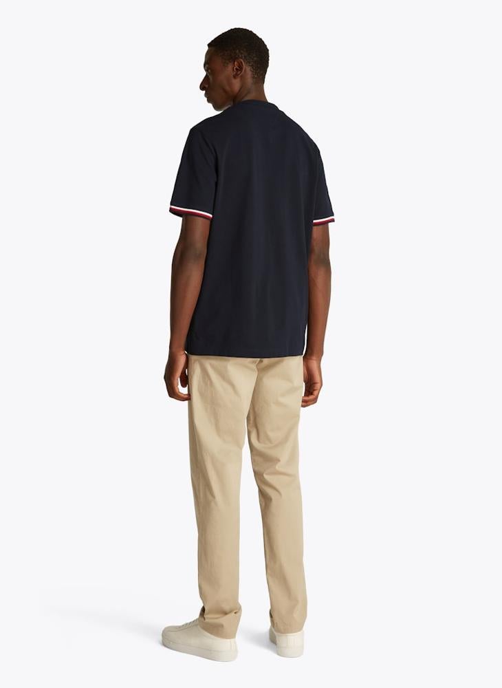 TOMMY HILFIGER Global Stripe Cuff T-Shirt  - Image 2