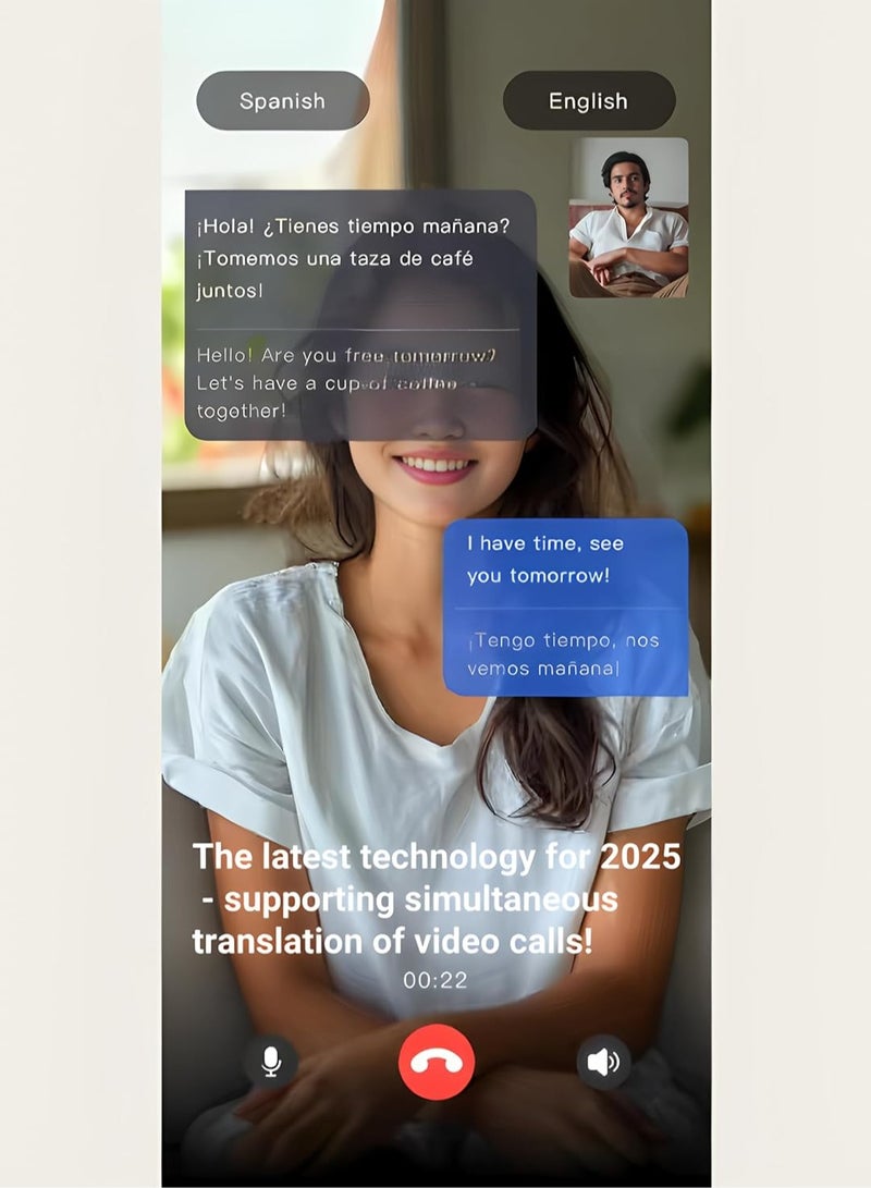 2025 3-in-1 Upgraded Model - Bluetooth Translator Headset, support video call real-time translation (latest technology). high fidelity Dolby audio, 115 world mainstream languages/fit iOS & Android - Image 3