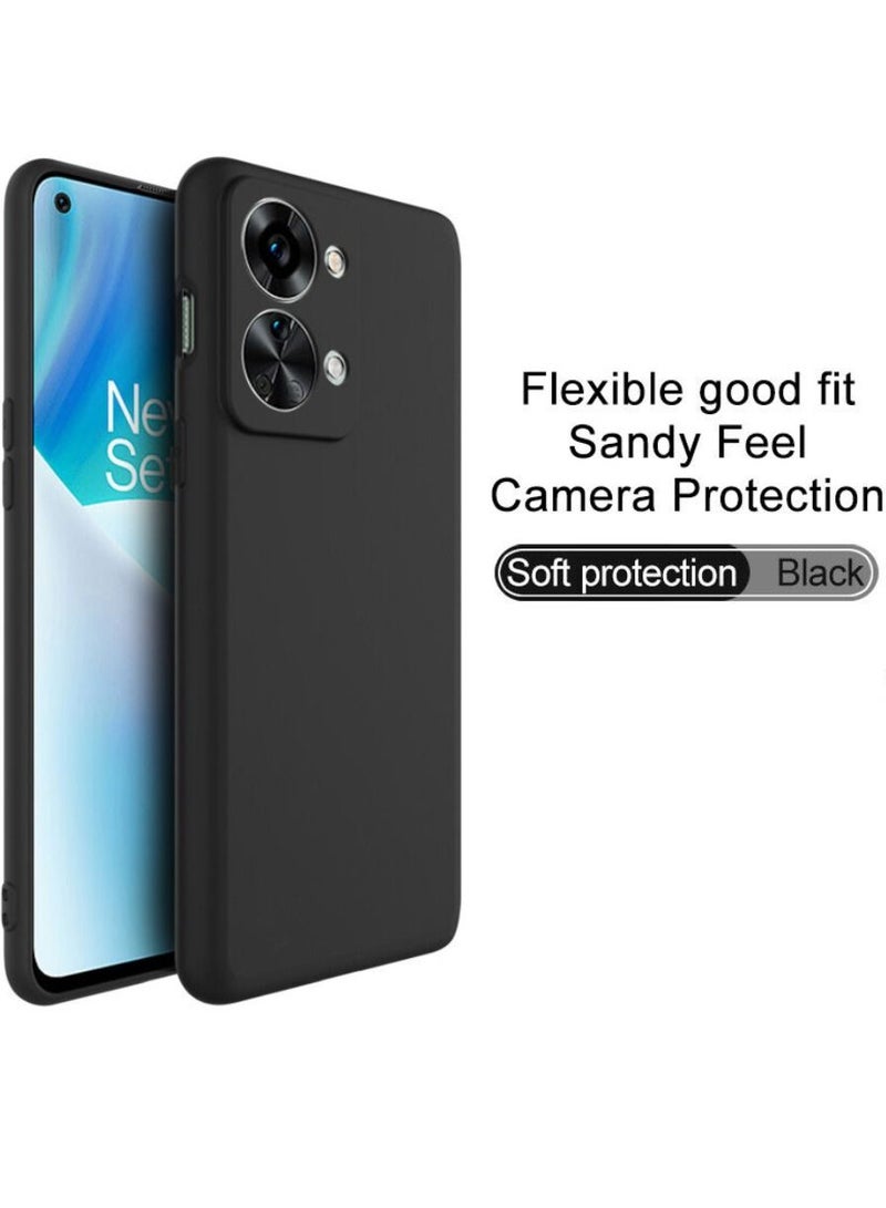Olliwon Camera Protection Ultra Slim Soft TPU Silicone Case Cover For OnePlus Nord 2T 5G Black - Image 3