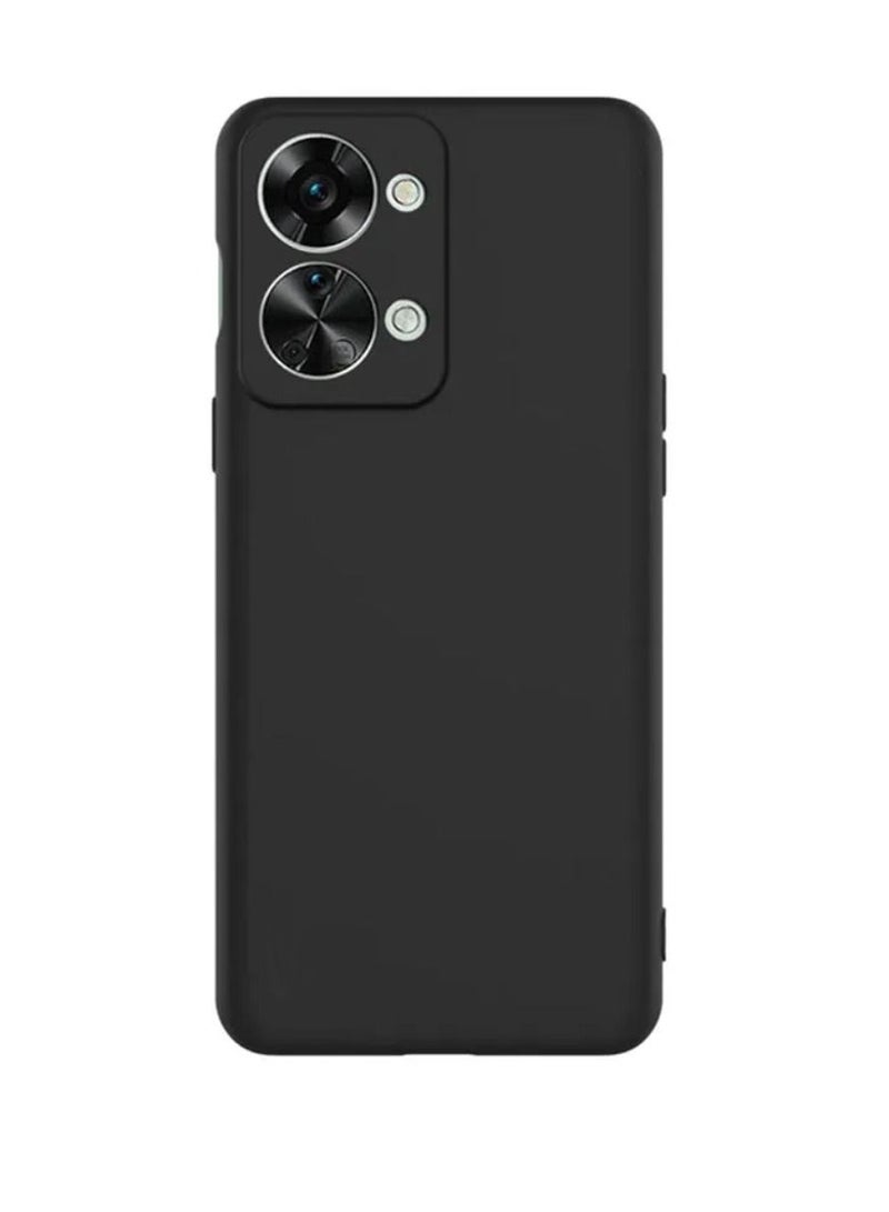 Olliwon Camera Protection Ultra Slim Soft TPU Silicone Case Cover For OnePlus Nord 2T 5G Black - Image 1