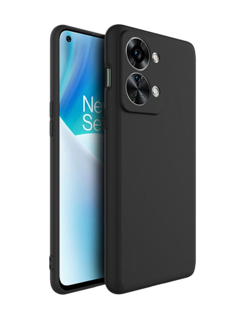 Olliwon Camera Protection Ultra Slim Soft TPU Silicone Case Cover For OnePlus Nord 2T 5G Black - Image 2