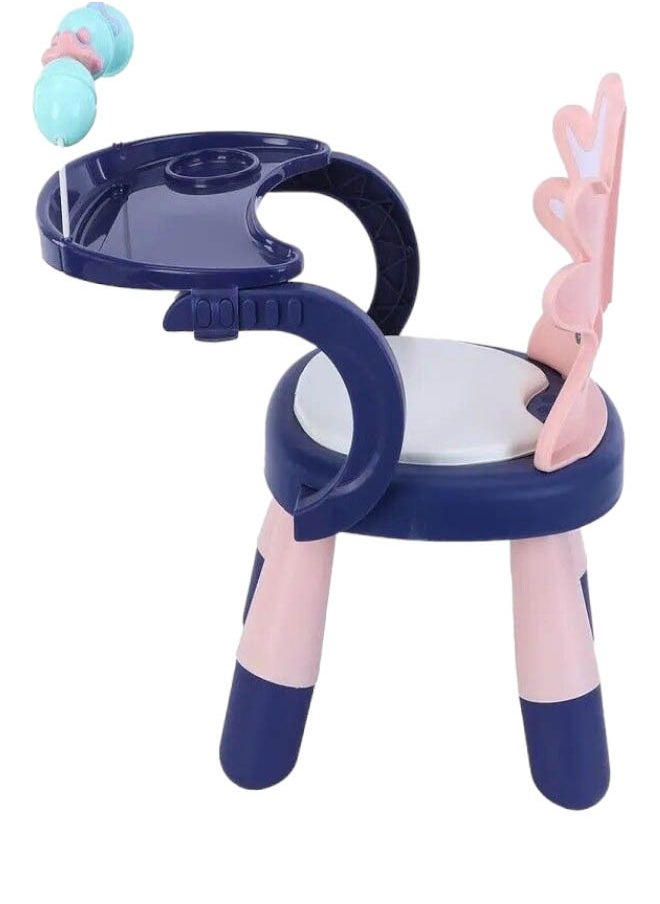 Multifunctional Foldable Baby Chair And Stool