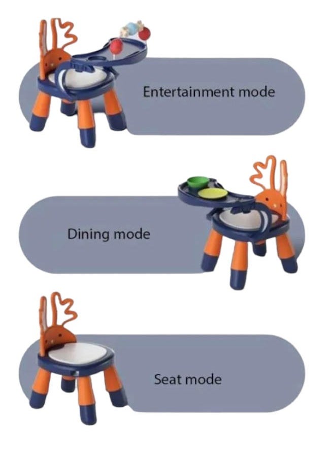 Multifunctional Foldable Baby Chair And Stool