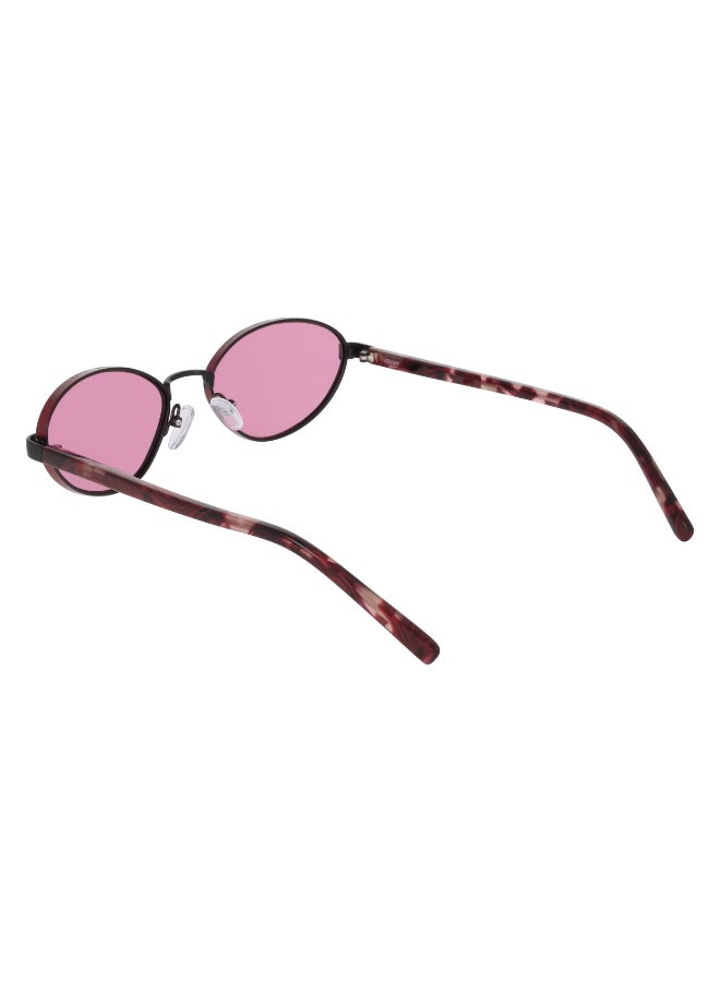 DKNY FULL RIM METAL DKNY SUN DK118S 5318 (002) SATIN BLACK/ROSE - Image 5