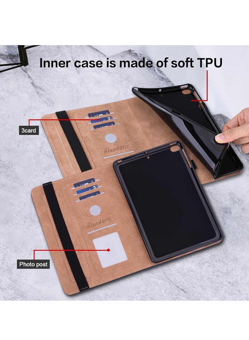 Case for Samsung Galaxy Tab S9 FE 5G 10.9 Inch/Galaxy Tab S9 11 Inch 2023, Stylus Holder Flip Wallet Leather Shockproof Cover for Galaxy Tab S9 FE 5G Case, Purple Lotus  - Image 3