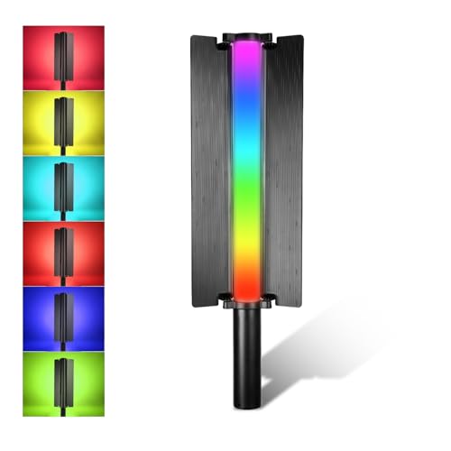 HIFFIN HF-600 RGB LED Light Stick for Photography, Photography Light with RGB CCT HSI Mode, 2500K-9900K Adjustable, 25 Fx Light Effect, Power 25W, Barndoor, 5200mah Battery for YouTube, Photoshoot - Image 1