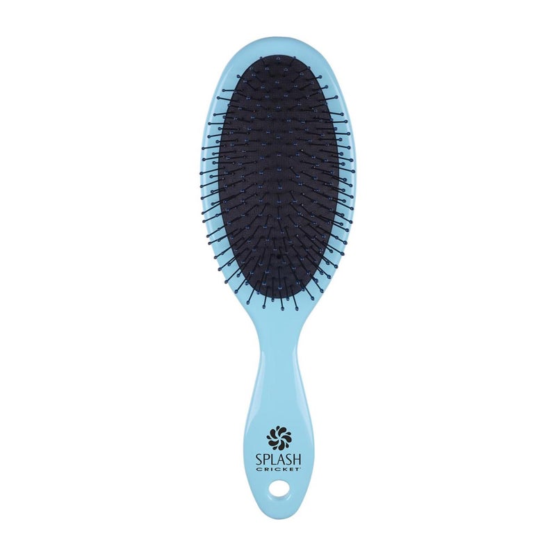 Cricket Splash Detangling Brush for Wet Dry Hair Detangler Shower Brush for All Hair Types True Blue