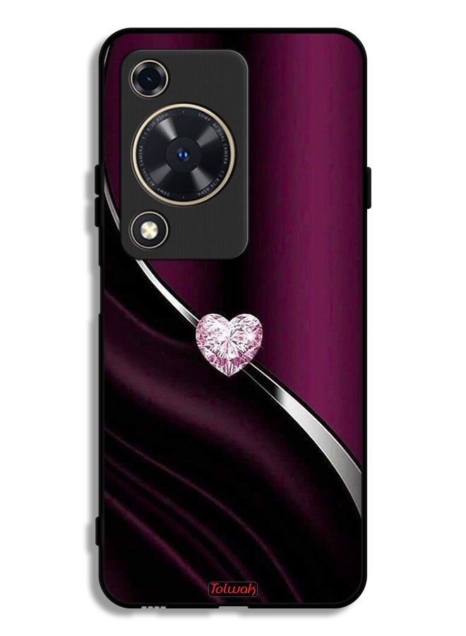 Tolwak Huawei Nova Y72S Protective Case Cover Diamond Heart