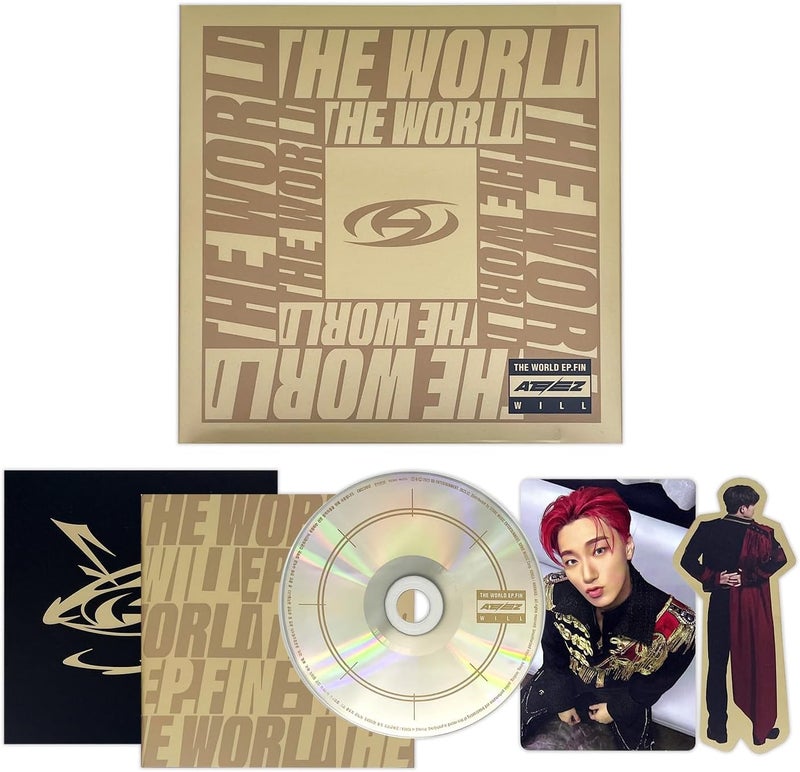 ATEEZ - 2nd Album [THE WORLD EP.FIN : WILL] (Digipack Ver.) Booklet + Thanks To + DISC + Photocard + Sticker + 2 Pin Badges + 4 Extra Photocards - Image 1
