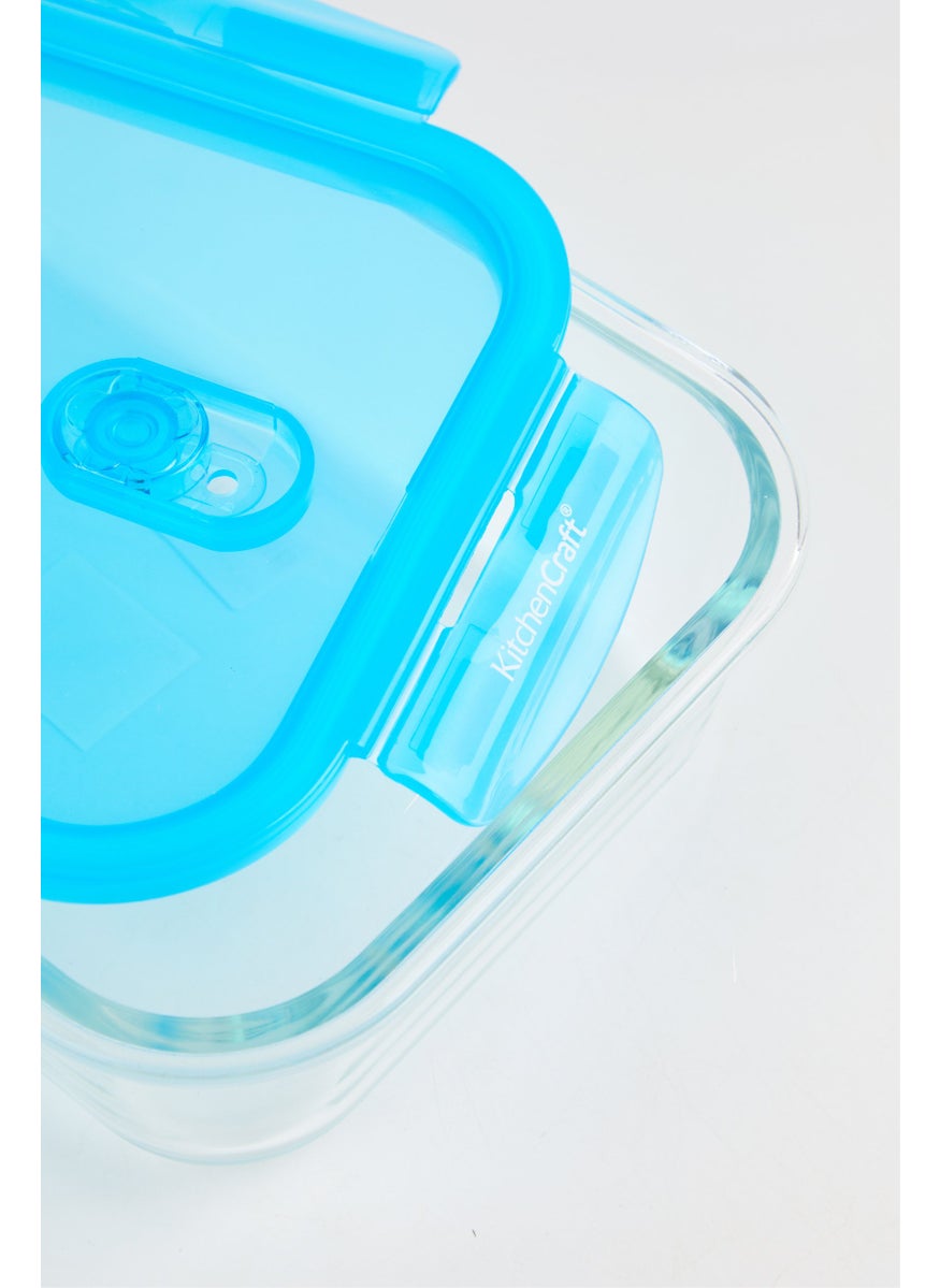 KitchenCraft Glass Storage Container 1,5 L, Blue  - Image 3