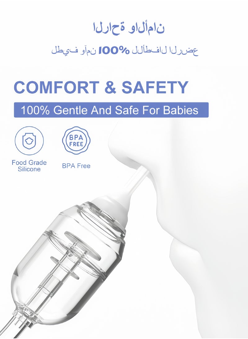 LAYRA Baby Nasal Aspirator with 9-Level Suction Hospital Grade Electric Rechargeable BPA Free Food-Grade Silicone Tips Night Light and Nursery Rhyme  - Image 4