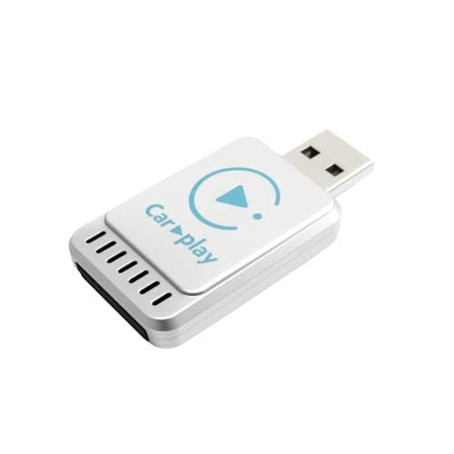 YFDUNV 2025 Newly Upgraded Wireless CarPlay Adapter: Slim, Lightweight and Portable, Plug-and-Play. Easy to Operate with Stable Connection and no lag, Compatible with iPhone and Android Devices. - Image 1