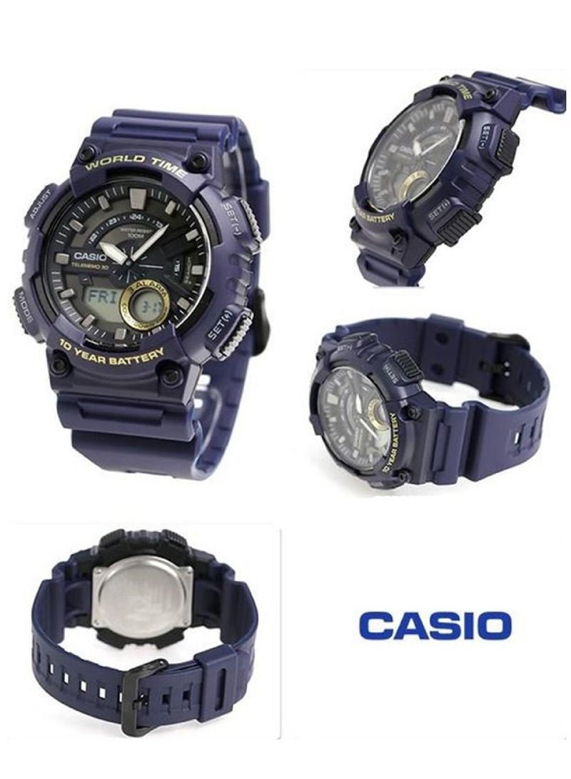CASIO Men's Watch Digital AEQ-110W-2AVDF - Image 3