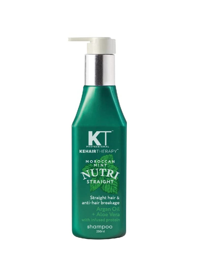 KT Professional Nutri Straight Keratin Protein Shampoo Sulfate Free Paraben Free For Straight - Image 1