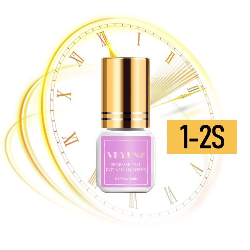 VEYES INC غراء رموش VEYES INC 5 مل وقت جفاف 1-2 ثانية 8 أسابيع من الالتصاق غراء تمديد الرموش لاصق أسود للاستخدام المهني فقط - Image 2