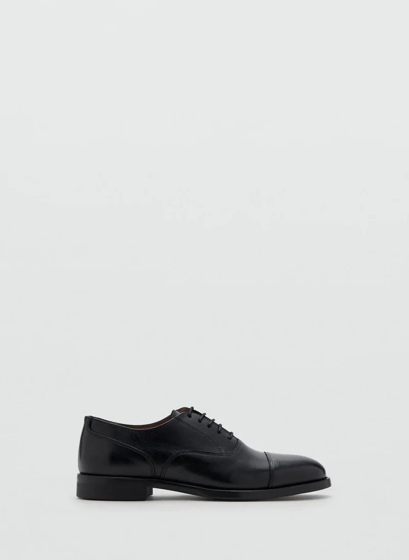 Mango Man Oxford style leather shoe
