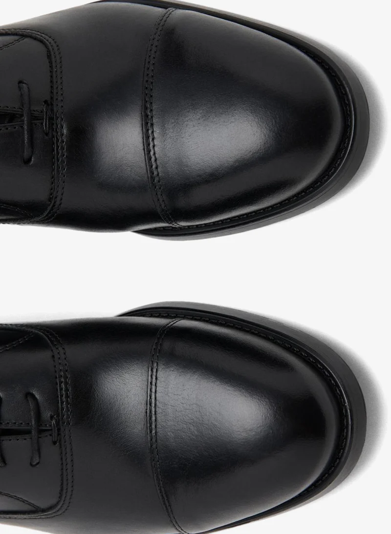 Mango Man Oxford style leather shoe