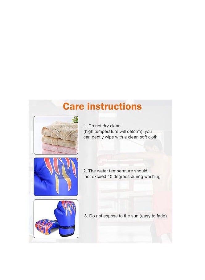 زوج من قفازات الملاكمة للأطفال 39.50 × 9.00 × 22.00 سم / أزرق - Image 3