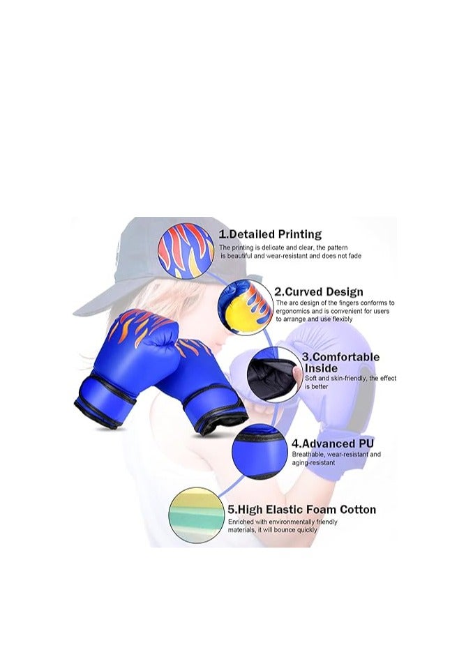 زوج من قفازات الملاكمة للأطفال 39.50 × 9.00 × 22.00 سم / أزرق - Image 2