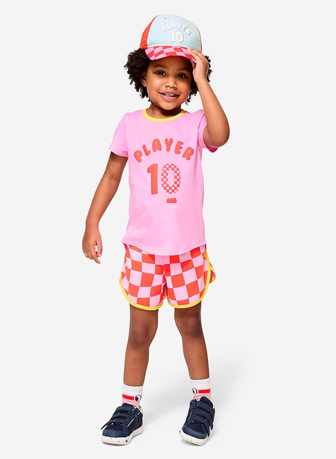 DECATHLON Kids' Unisex Multisports Cotton T-Shirt - Begonia - Image 2