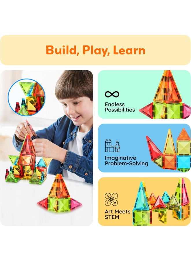 PicassoTiles Picasso Magnetic Mini Diamond Building Set 36-pieces - Image 4
